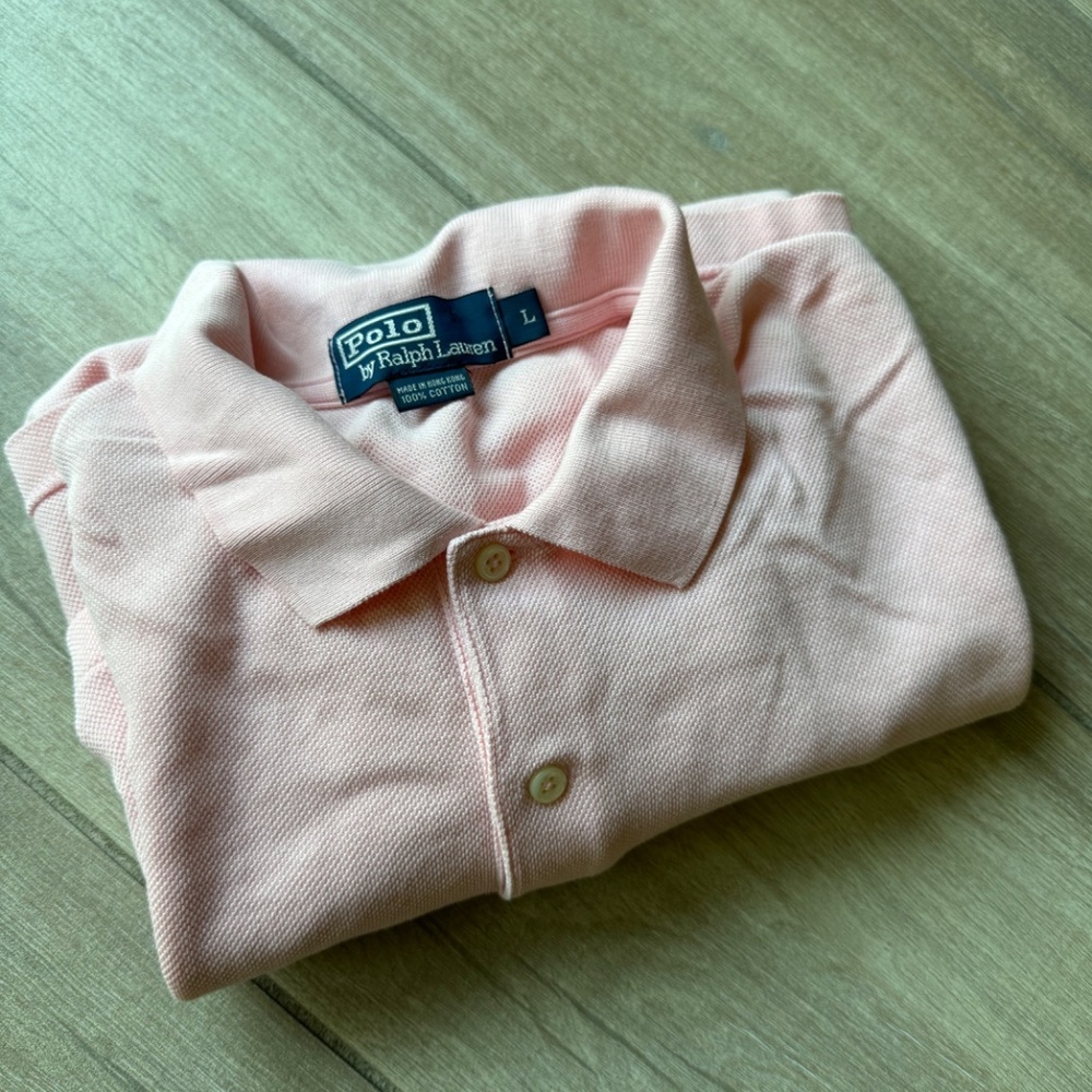 Polo by Ralph Lauren Men’s Golf Polo Shirt – Pink – 100% Cotton – Size Large - Picture 5 of 5